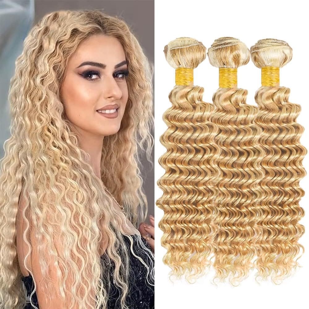 Extensões de cabelo Dokksiiia Deep Curly Weave P27613 35-45cm