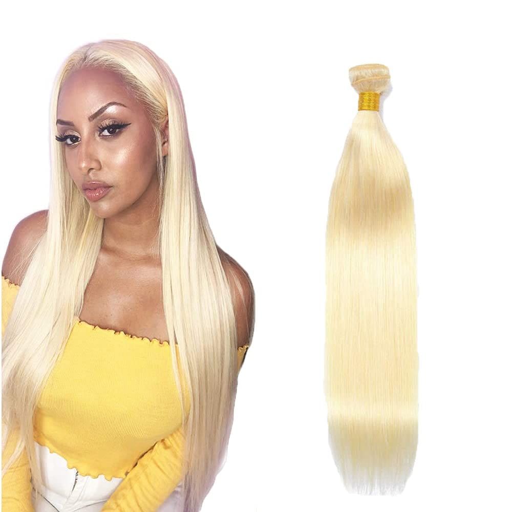 Pacote de cabelo Freiuoke Blonde 613 Straight 85-95g 8A 34cm