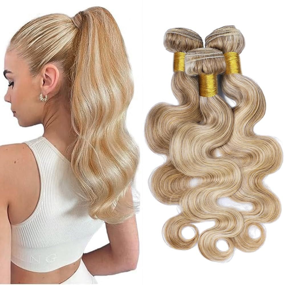 Extensões de cabelo Dokksiiia P27613 Highlight Body Wave 8A