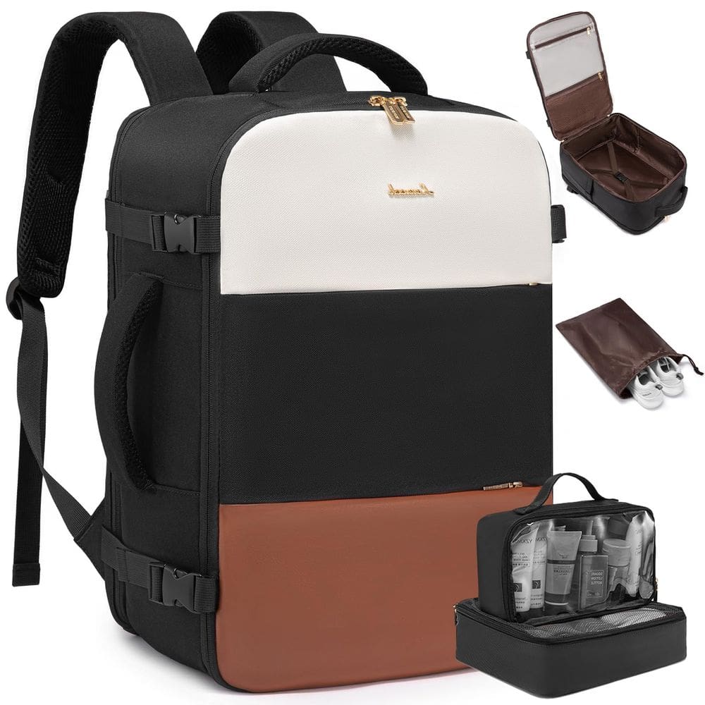 Mochila de viagem LOVEVOOK 40L para mulheres com 3 cubos de embalagem