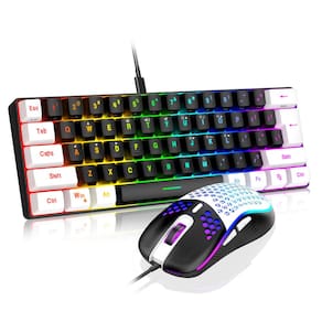Combinação de teclado e mouse para jogos RedThunder 60% RGB