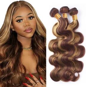 Pacotes de cabelo CnumGunm Body Wave P27/33 Highlight 10-80 cm 300g