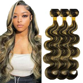 Pacotes de cabelo Vinmdonm P1B/27 Ombre Body Wave 35-45cm 3 pacotes