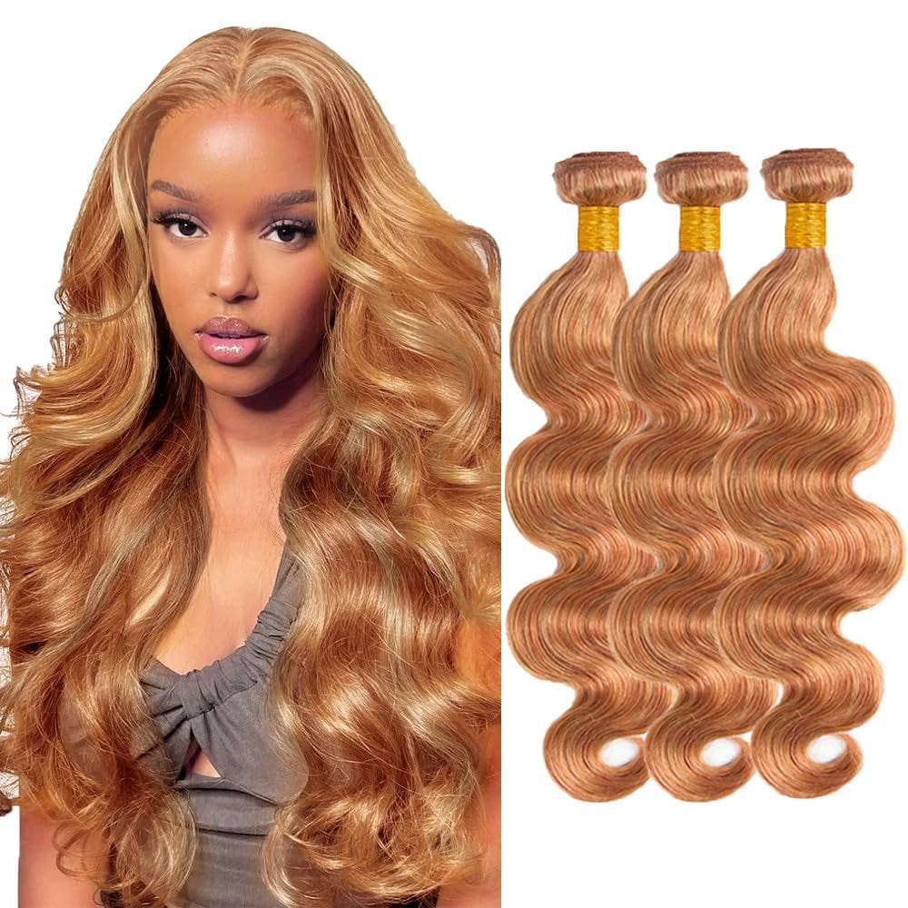 Extensões de cabelo GveoxVO Blonde Body Wave 30 35 40cm 300g