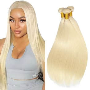 Pacotes de cabelo Freiuoke 613 Human Hair Straight 14 16 18 cm