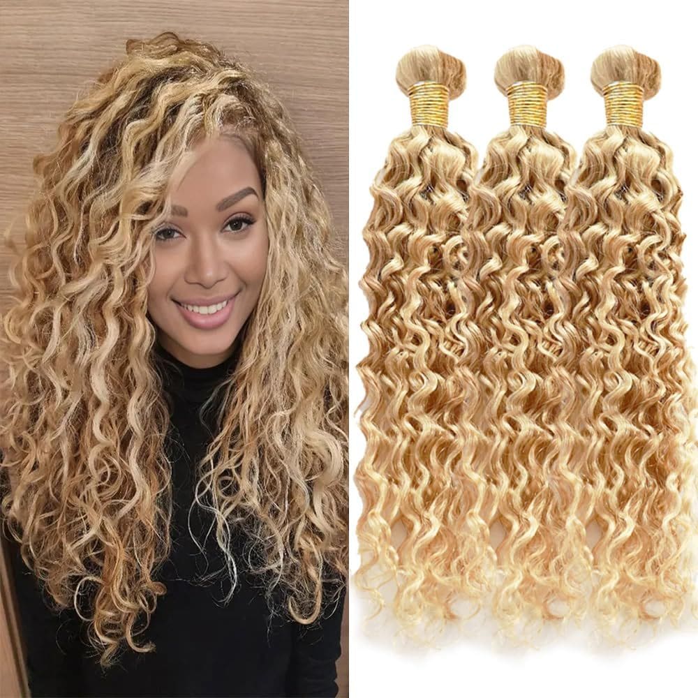 Pacotes de cabelo Dokksiiia P27613 Ombre Kinky Curly 22/24/26