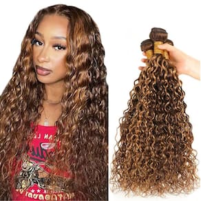 Pacotes de cabelo ZevPiul P4/27 Water Wave 55 60 65cm Brazilian