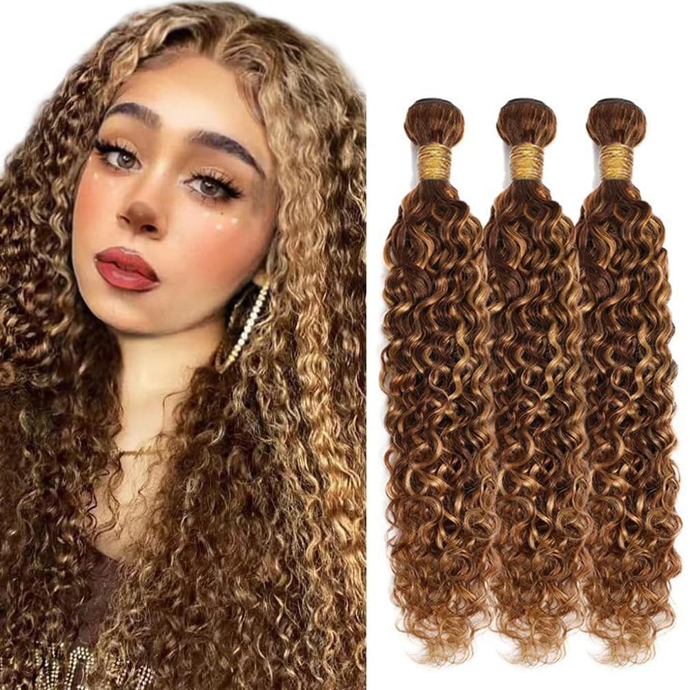 Pacote de cabelo ZevPiul P4/27 Water Wave Brazilian Virgin 300g