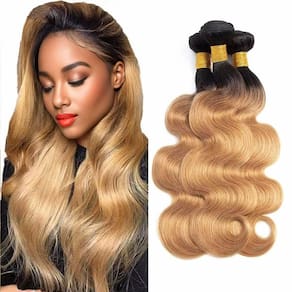 Pacotes de cabelo KODRHAR Ombre Body Wave Human Hair 18 cm 20 cm 22 cm