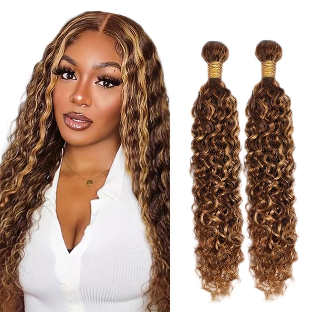 Pacotes de cabelo ZevPiul P4/27 Highlight Blonde Water Wave