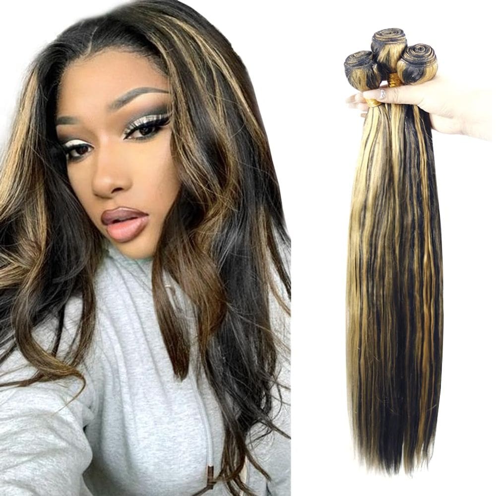 Pacotes de cabelo Vinmdonm P1B/27 Highlight Straight 50 55 60cm