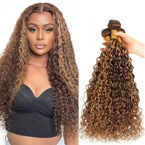 Pacotes de cabelo ZevPiul Water Wave P4/27 Brazilian 45-55cm 300g