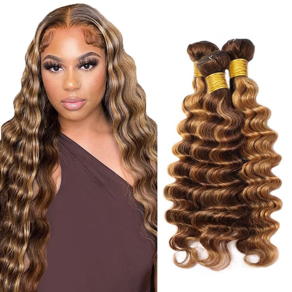 Pacotes de cabelo ZevPiul Ombre Deep Wave Brazilian 12 12 polegadas