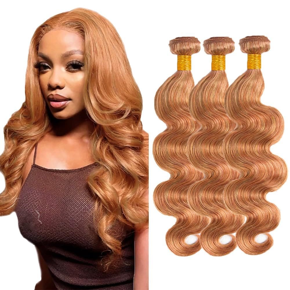 Pacotes de cabelo GveoxVO Highlight P27/30 Blonde Body Wave 60cm