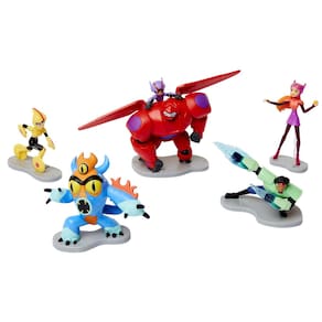 Conjunto de bonecos Disney Big Hero 6 com 5 bonecos de 9 cm