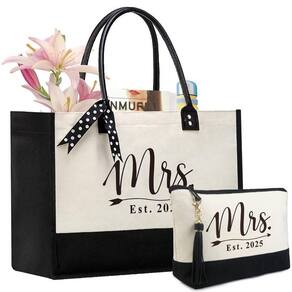 Sacola de lona BeeGreen Mrs 2025 para Bridesmaid