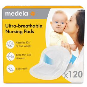 Almofadas de enfermagem Medela ultra-respiráveis altamente absorventes x120