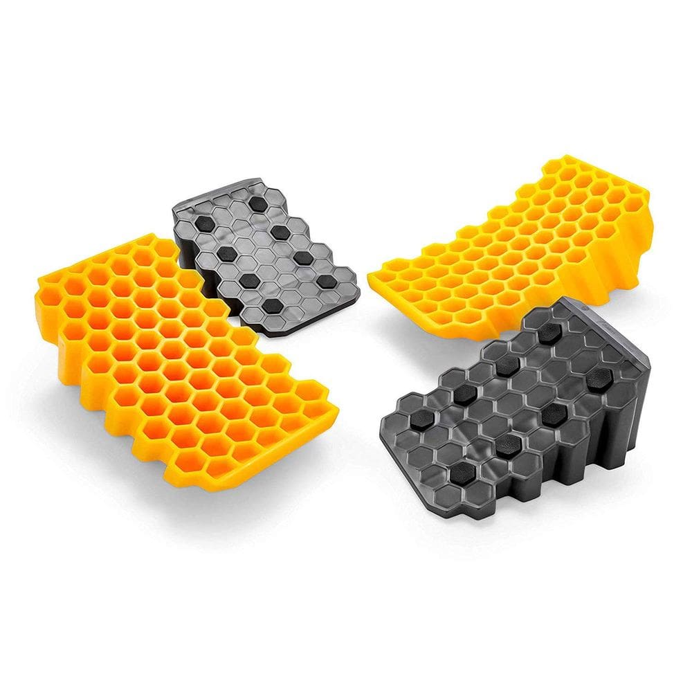 Niveladora curva RV Camco 44425, pacote com 2 unidades com calço de até 10 cm