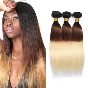 Pacotes de cabelo CnumGunm TB14613 CnumGunm Blonde 3 pacotes 60-70 cm