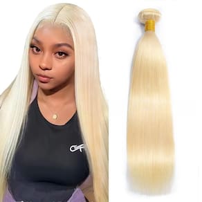 Pacote de cabelo Freiuoke 613 Blonde Straight Brazilian 34cm