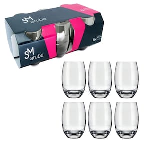 Jogo De Copos Aruba Long Drink 465ml 6 Peças Cristal RJ306