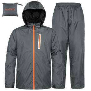 Roupas de chuva JAEZZIY impermeáveis e leves para homens e mulheres