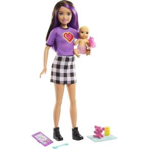 Conjunto de bonecas Barbie Skipper Babysitters Inc com Doll & Access.