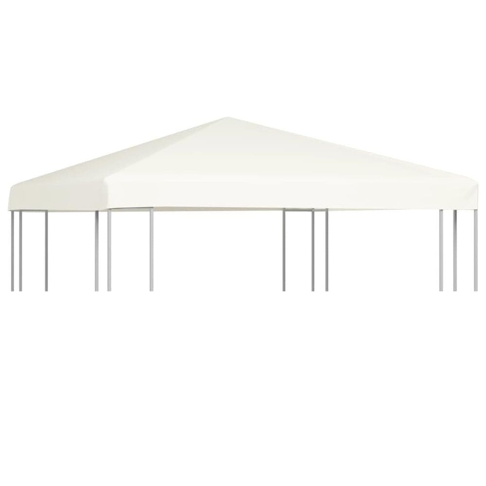 Capa superior para gazebo VidaXL Cream White Poliéster revestido de PVC