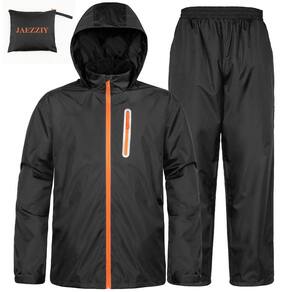 Roupas de chuva JAEZZIY impermeáveis e leves para homens e mulheres