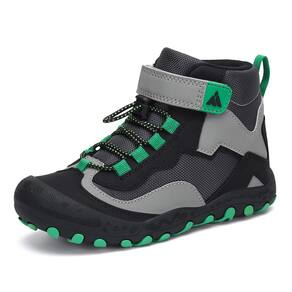 Botas de caminhada Mishansha Kids pretas e verdes para 1 criança