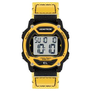 Relógio Armitron Sport, cronógrafo digital unissex, pulseira de nylon