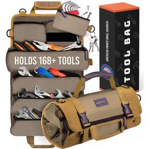Organizador de bolsas de ferramentas Craft911 TOUGHEST Roll Up 7 bolsas