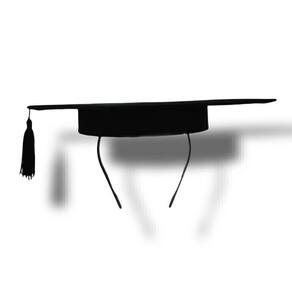 Capelo Para Formatura Afro Cabelos Volumosos Preto | Loja de Formatura
