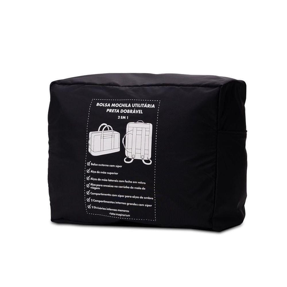 Bolsa Mochila Utilitaria Preta Alcas