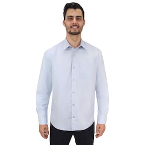 Camisa social slim masculina manga longa - Promocional