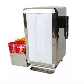 KIT 10 Porta Guardanapo Inox Tv Porta Sachê & Cortador