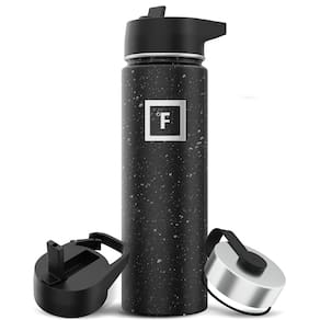 Garrafa de água IRON °FLASK Camping & Hiking 650 ml Black Speckle