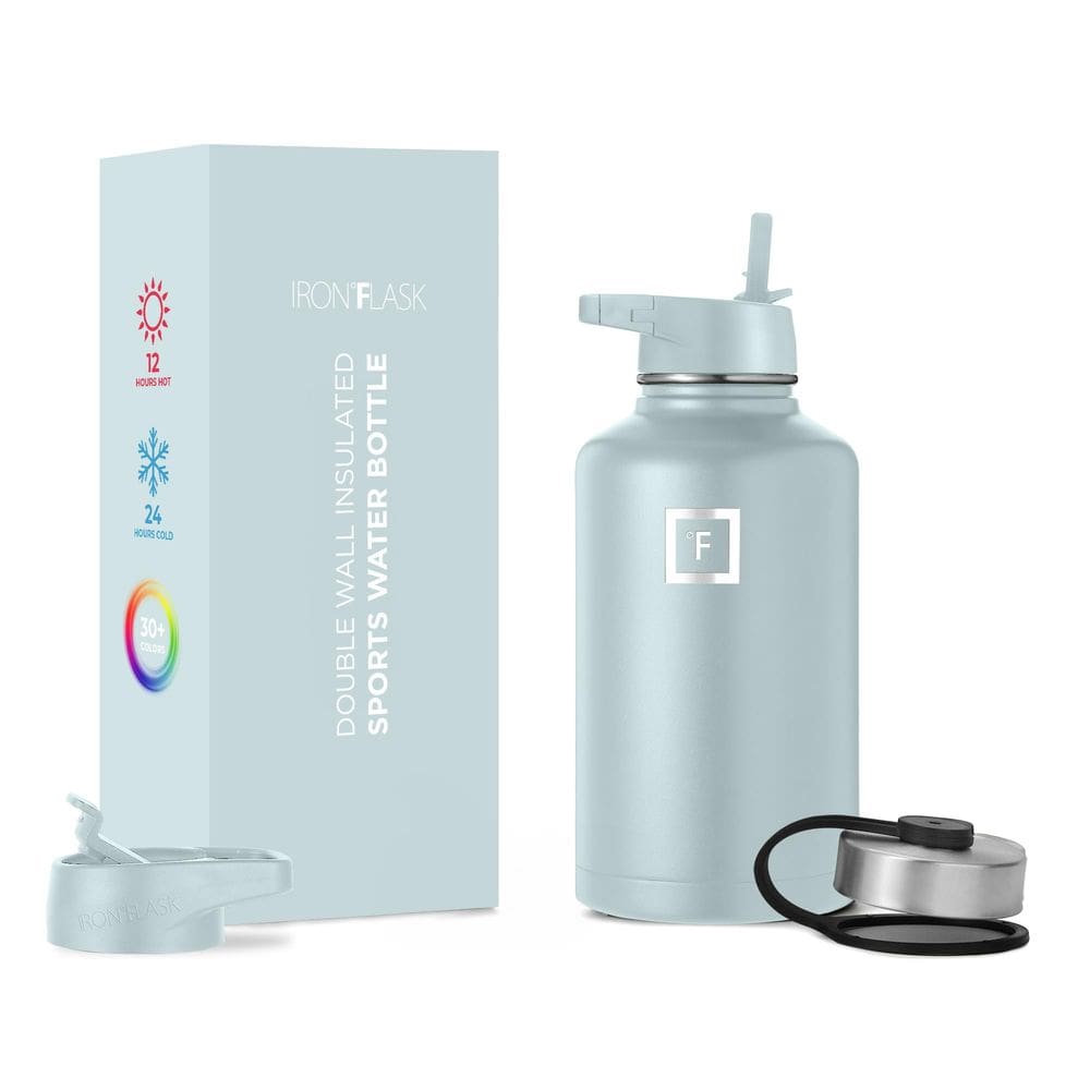Frasco de hidratação IRON °FLASK Camping Hiking Aço Inoxidável 1,9L