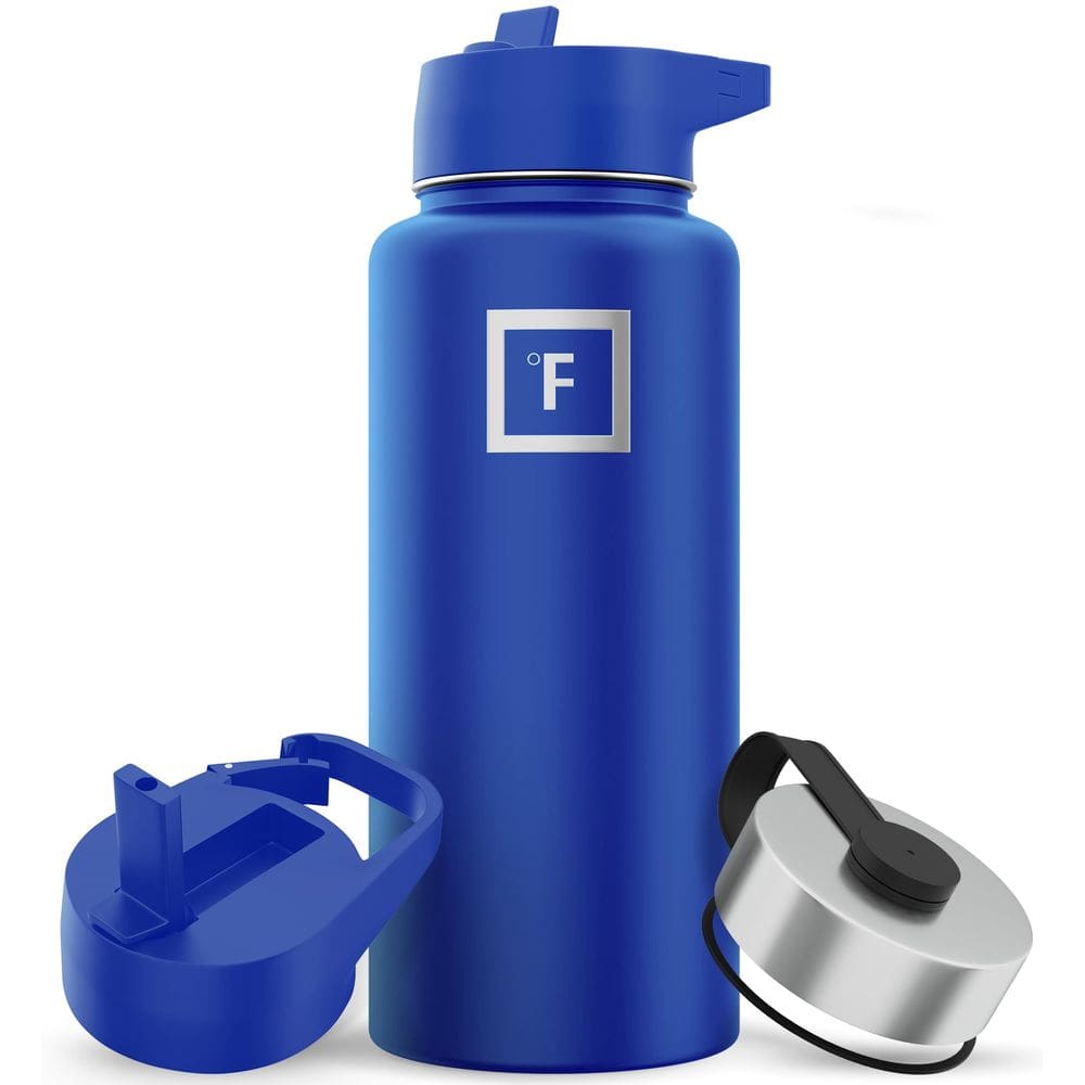 Garrafa de água IRON °FLASK Camping & Hiking 960 ml de cobalto