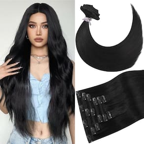 Extensões de cabelo Newfeeling 100% Real Human Hair Remy 20cm