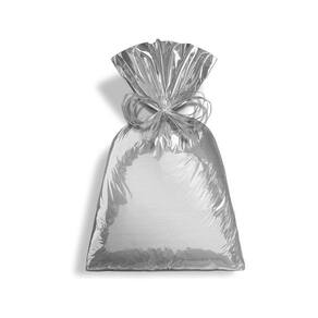 Saco de Presente Metal 45x59 Metalcor Prata - Cromus