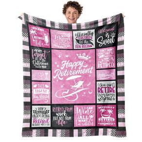 Presentes de aposentadoria Blanket EliteOne para mulheres 2024 50x60in
