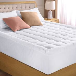 Almofada de colchão Utopia Bedding Twin acolchoada, branca, x6