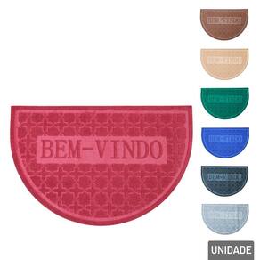 Tapete de PVC 57x37 Meia LUA BEM Vindo Color - Tudo em Caixa