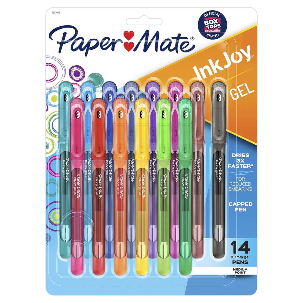 Canetas de gel Paper Mate InkJoy Medium Point 0,7 mm 14 cores