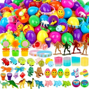 Ovos de Páscoa YEAHBEER 100 pré-preenchidos com brinquedos para festa infantil