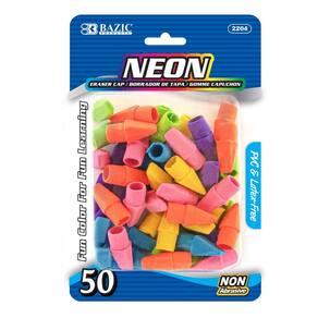 Borrachas de lápis Eraser Top BAZIC sem látex (50/pacote)