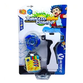 Kit Pião Metal Montar Lançador Brinquedo Infantil Criança