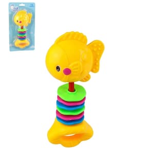 Chocalho Para Bebê Plástico Fundo do MAR Color - Tudo em Caixa