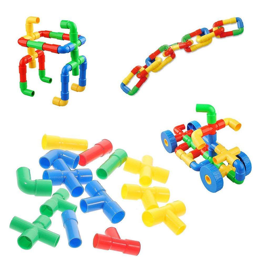 Brinquedo Montar Interativo Plástico Blocos Formas